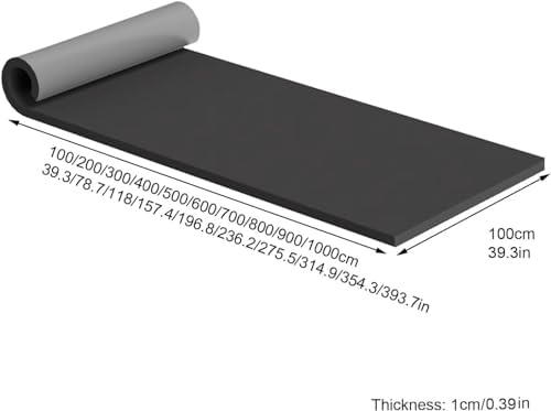 Self-Adhesive Garage Wall Protectors - Grey Rubber Foam Studio & Gym Wall Guards (39.3x39.3in) for Maximum Protection Against Damage and Scratches