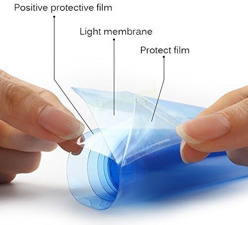 12 by 48 Inches Self Adhesive Headlight, Tail Lights, Fog Lights Tint Vinyl Film (12 X 48, Dark Black)