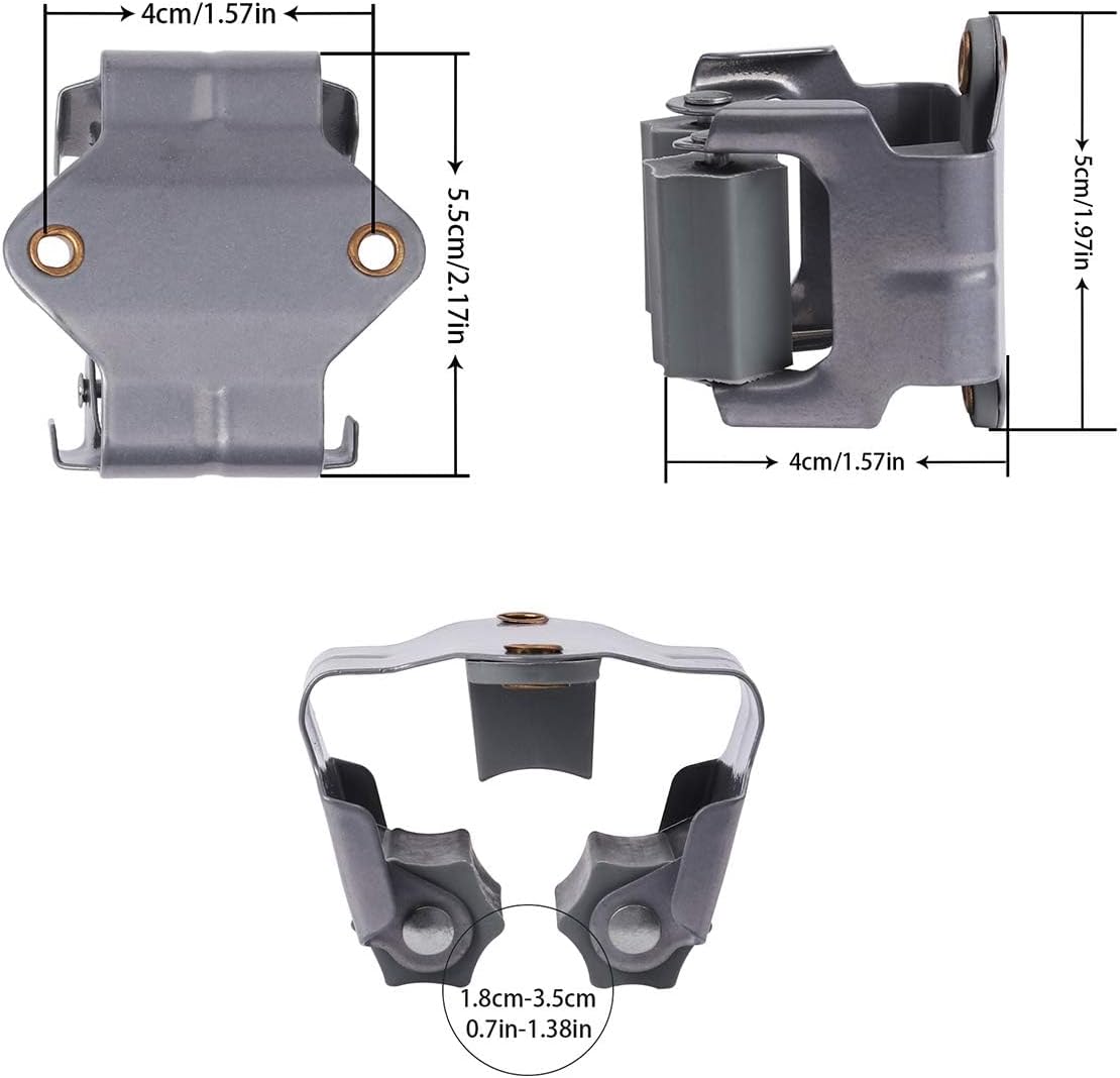 3-H 10 Pack Mop and Broom Holder Big Size Hanging 1 KG Extra, Broom Holder Wall Mount for Hanging and Organizing Shove Rake Yard Tools in Kitchen Shed Laundry Room Bathroom Garden(grey)