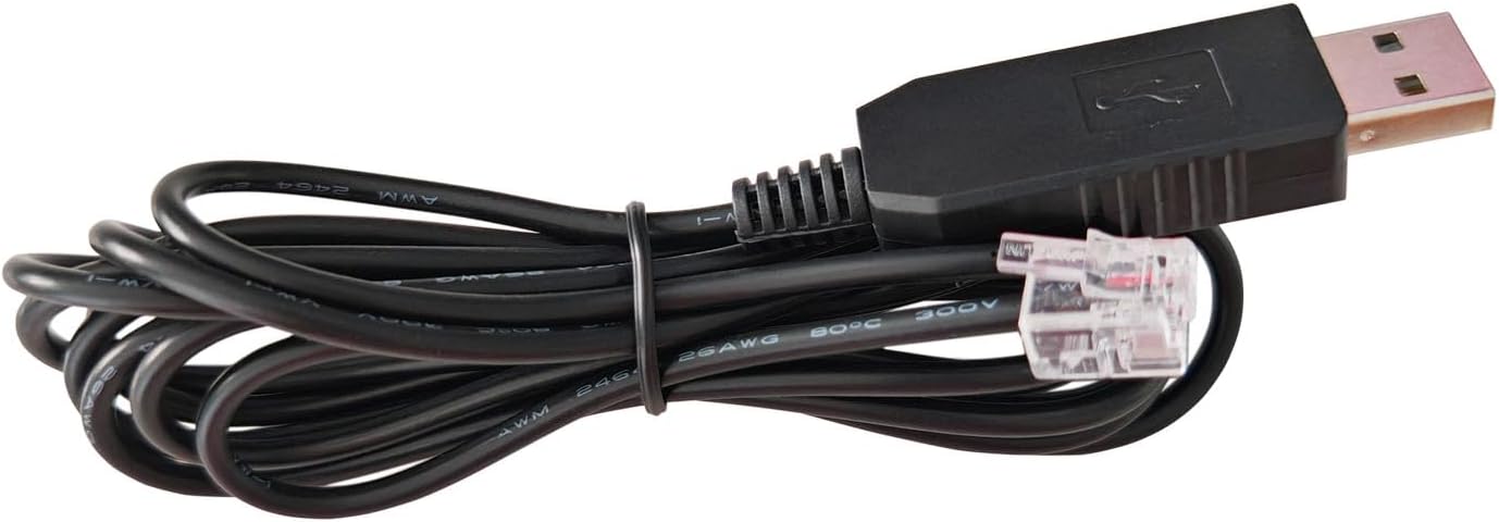 Radar Detector Power Cord for Beltronics, Escort Passport 9500ix, Uniden R3 R7 - RJ11 to USB Cable 6 FT