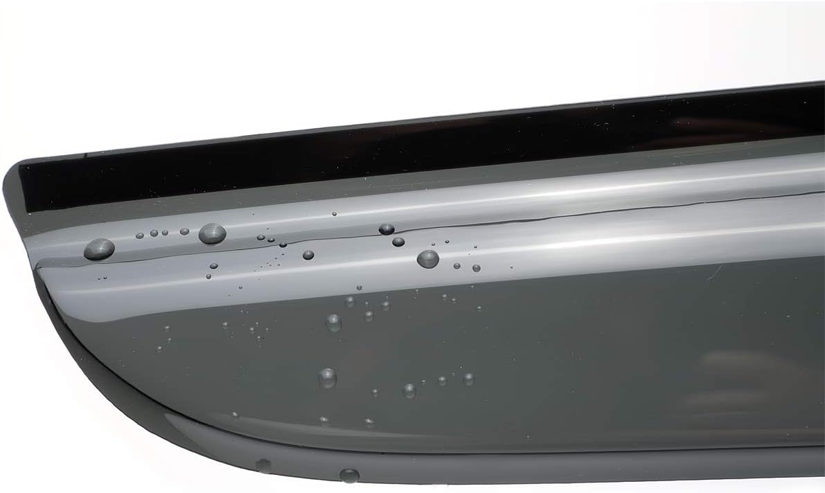 4pcs Shatterproof Outside Mount Style Sun Rain Guard Stylish Side Window Wind Deflectors Dark Smoke Vent Window Visors fit for 01-12 Escape 08-11 Mazda Tribute 05-11 Mercury Mariner 94059