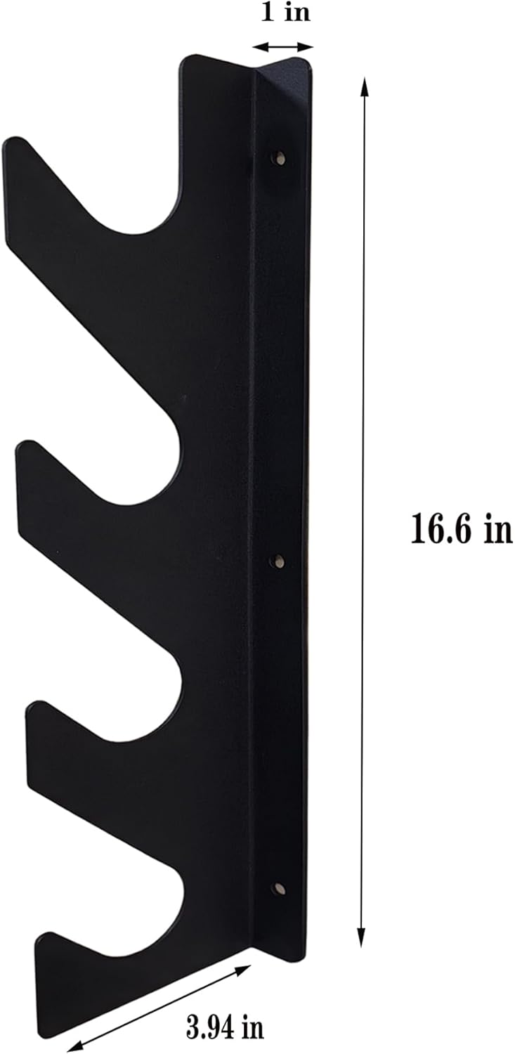 Wall Mount Garden Storage Tool Organizer, Heavy Duty Shed Tool Organizer for Shovels and Rakes, Tool Rack for Garage Organization & Storage, Holds 150 lbs Black