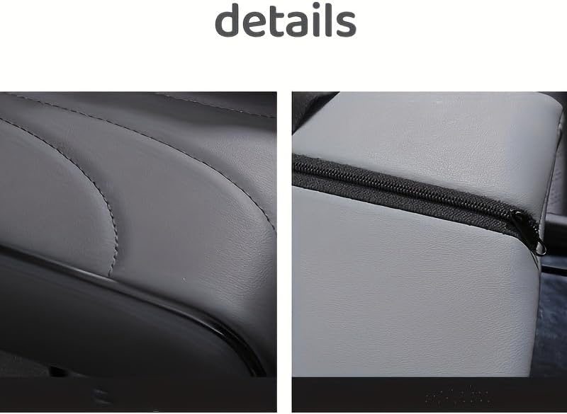 Premium Memory Foam Car Center Console Cover - Ergonomic Armrest Cushion Protector with Soft Elbow Support, Universal Fit for Vehicles (Black)