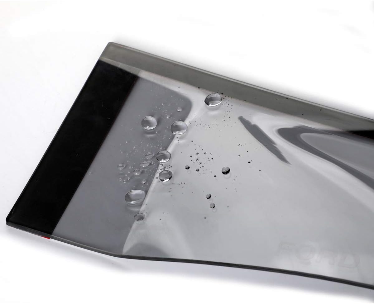 4pcs Original Shatterproof Rainproof Outside Mount Style Sun Rain Guards Durable Side Window Wind Deflectors Dark Smoke Vent Window Visors Compatible with Ford 2013-2019 Escape 94383