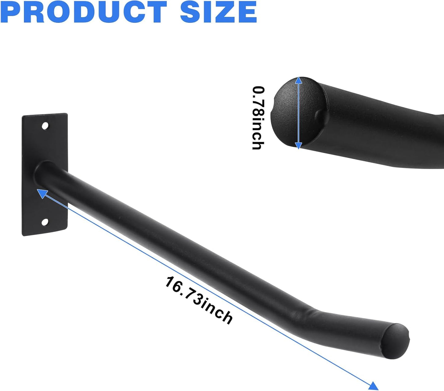 Garage Storage Mechanism Wall Mounted, Folding chair storage rack,Garden Tool Rack Manager Heavy-Duty Folding Chair, Suitablefor Car Tires, Ladders, Chairs, Strollers (Black (2-pack))