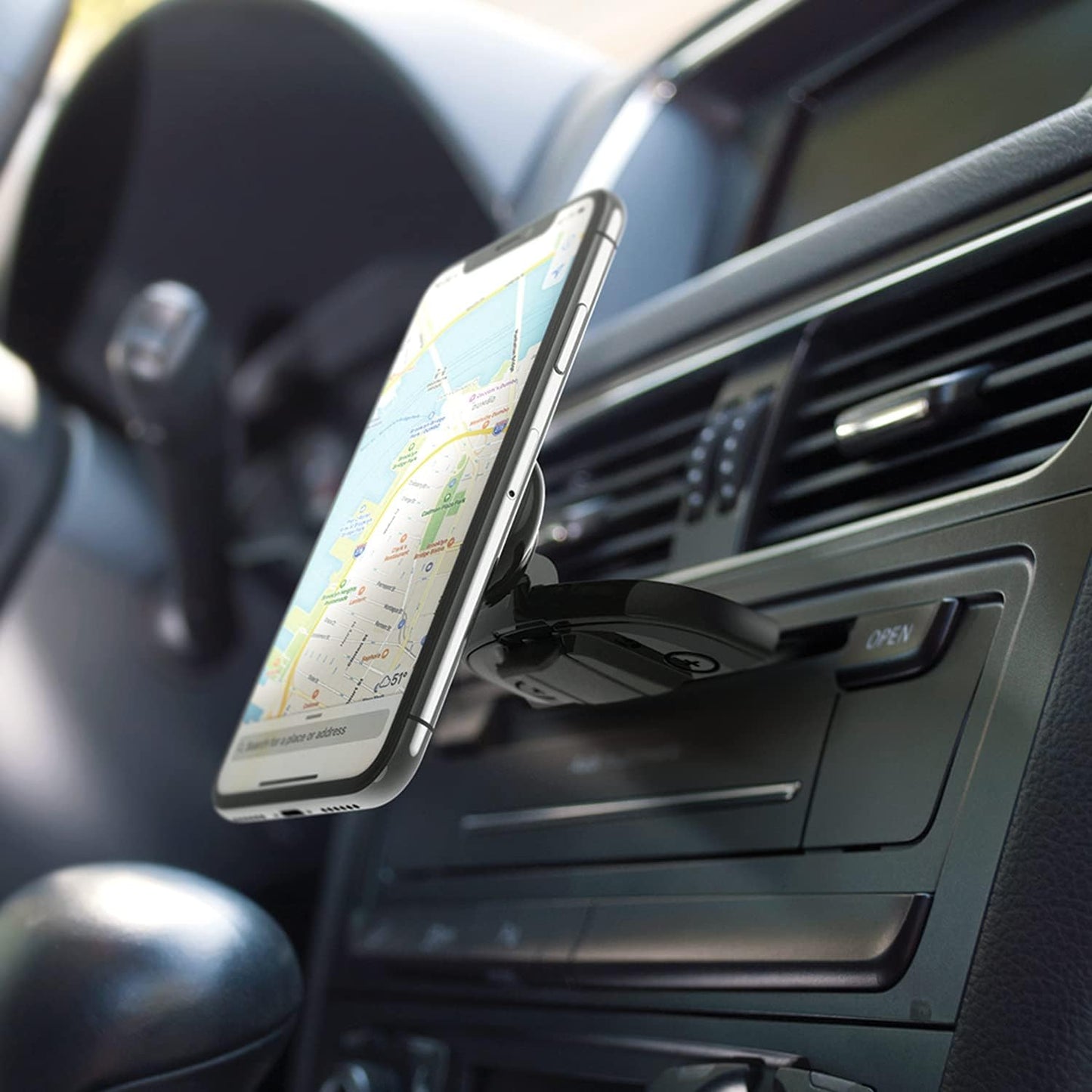 iOttie iTap 2 Magnetic CD Slot Car Mount Holder, Cradle for Samsung Galaxy S22, Google Pixel 7, Motorola Moto G, OnePlus 10, Sony Xperia & Other Android Smartphones, Black