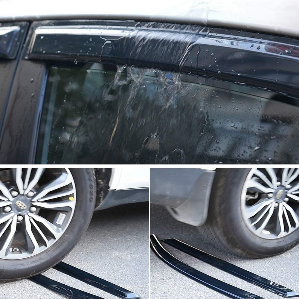 SUB26 Sunproof Waterproof Side Window Wind Deflector Window Visor fit for 2018-2023 Subaru Crosstrek XV&2017-2023 Impreza, 4pcs Protective Replacements Rain Guards Set