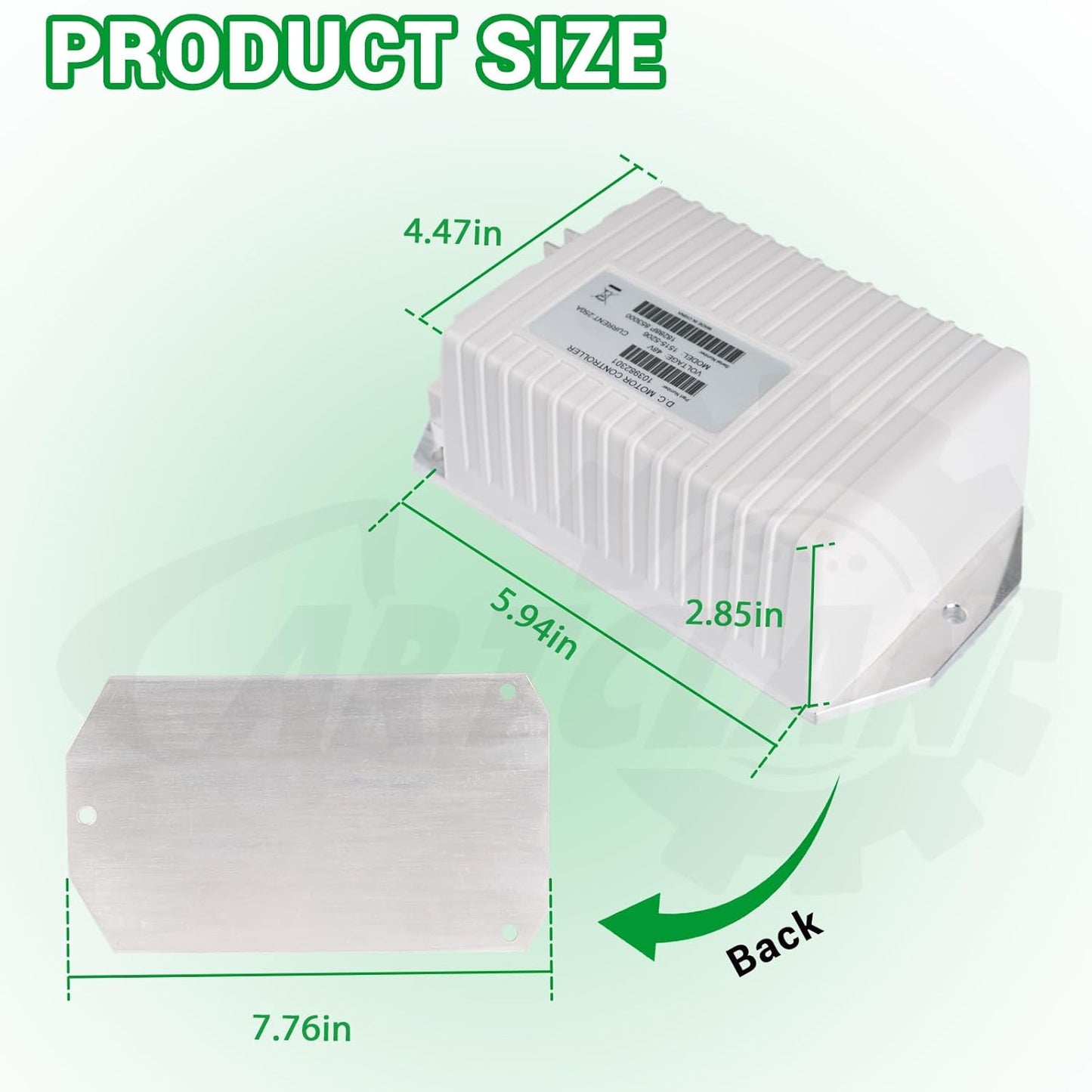 48V 250A Club Car DC Motor Controller, Golf Cart DC Motor Controller Speed Controller Suitable for Club Car Precedent/DS Golf Carts