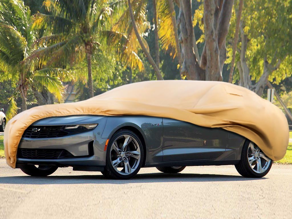 Heavy Duty Outdoor Car Cover Custom Fit for Chevy Camaro,Windproof All Weather Waterproof Sun Rain UV Dust Snow Protection Outdoor Car Covers