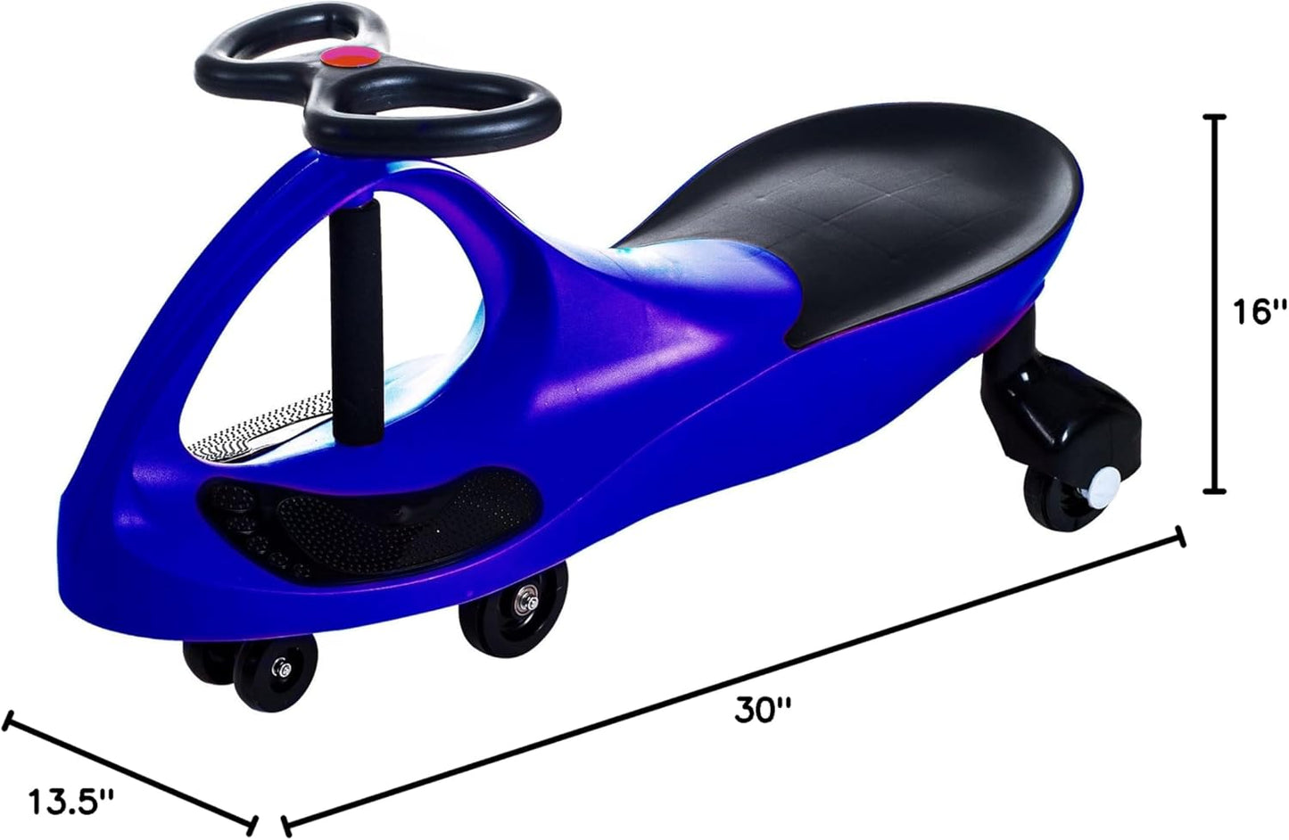 Wiggle Car - Ride on Toy for Ages 3 and Up - Toddler Ride on Toys with no Batteries, Gears, or Pedals Just Twist, Wiggle, and Go by Lil’ Rider (Blue)