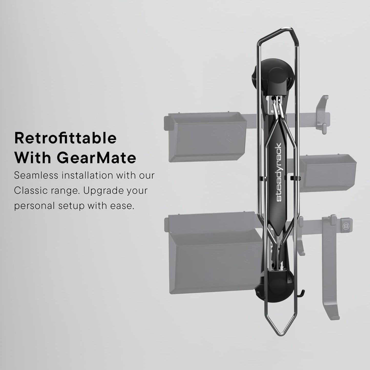 Steadyrack Bike Rack for Road Bikes - The Original Wall Mounted Vertical Bike Storage - Fits Narrow Tires - Space Saving Pivot Design - Heavy-Duty Steel Rack for Indoor Garage, Apartment or Home Use