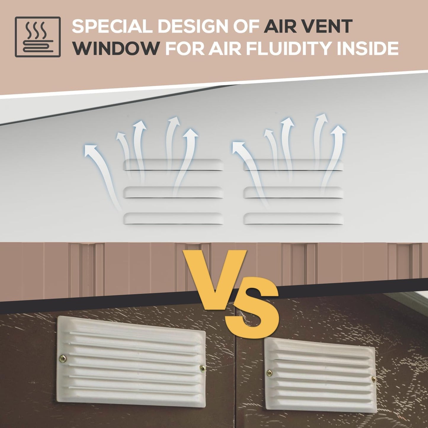 U-MAX Storage Shed 14x12 Outdoor Shed, Large Metal Outside Storage Garden Sheds & Outdoor Storage Shed Clearance, 12x14 Tool Shed Outdoor Storage Lockable for Backyard, Patio and Outside Use in Gray