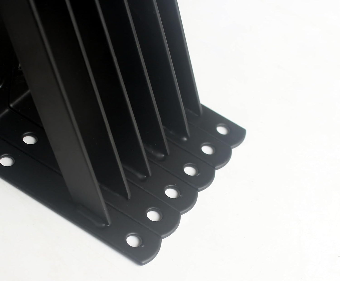 4 Pack L6 x H 3.5" Black Heavy Duty Shelf Brackets with Screws Metal Shelf Brackets Shelf Support Angle Brackets for Shelves L Brackets Heavy Duty Floating Shelf