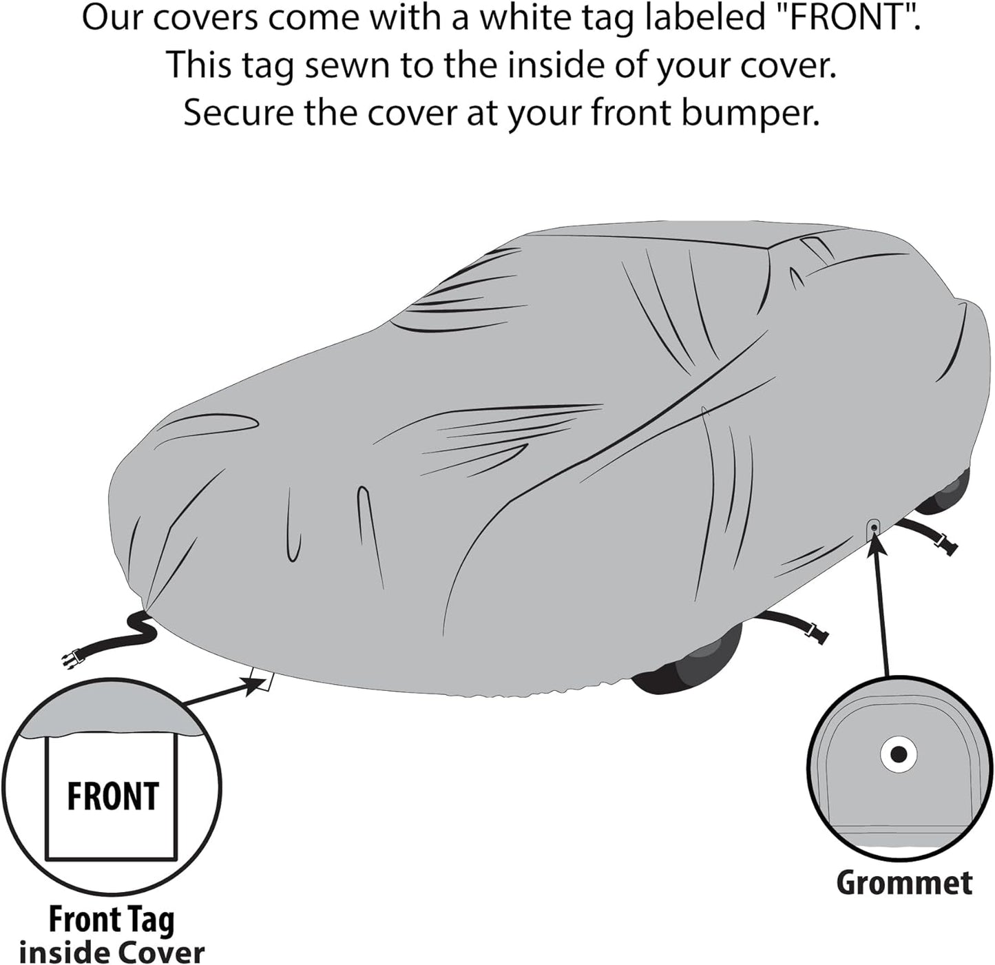 USCarCover 5 Layer All Weather Protection, Breathable Car Cover for Jeep CJ5 1955-1983 SUV 2-Door Pollution, Dust, Sun, Snow, Rain