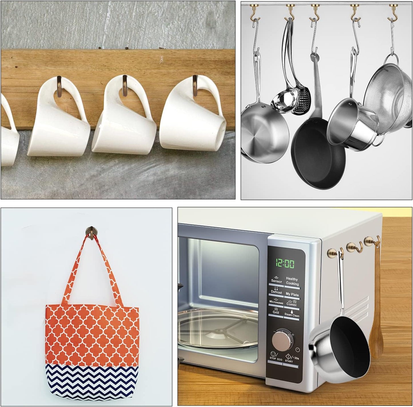 DIYMAG Magnetic Hooks, 30Lbs Strong Heavy Duty Cruise S-Hooks for Classroom, Fridge, Hanging, Kitchen etc, (6 Pack-Yellow)