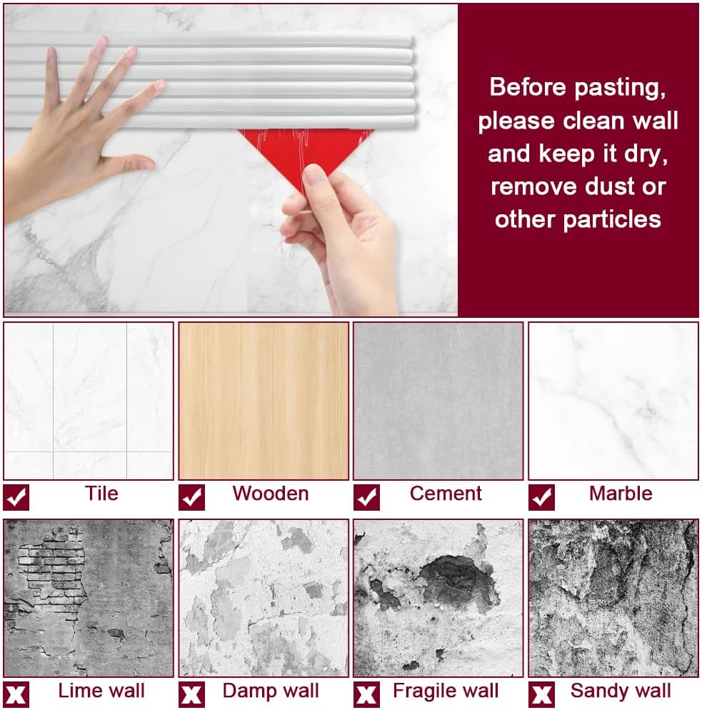 Garage Wall Protector, zxbaers Strong Self-Adhesive Rubber Bumper Protectors for Car SUV Doors, Anti-Scratch and Waterproof Garage Wall Strip, 2.7in x 10FT