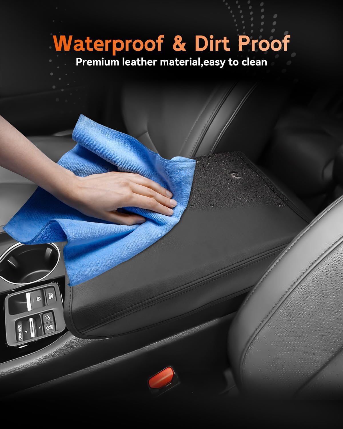 CDEFG for Honda Pilot 2023-2025 Center Console Cover Armrest Box Cover for Pilot (Sport, EX-L, Touring, TrailSport, Elite, Black Edition) 2023 2024 2025 Accessories Console Arm Rest Protector