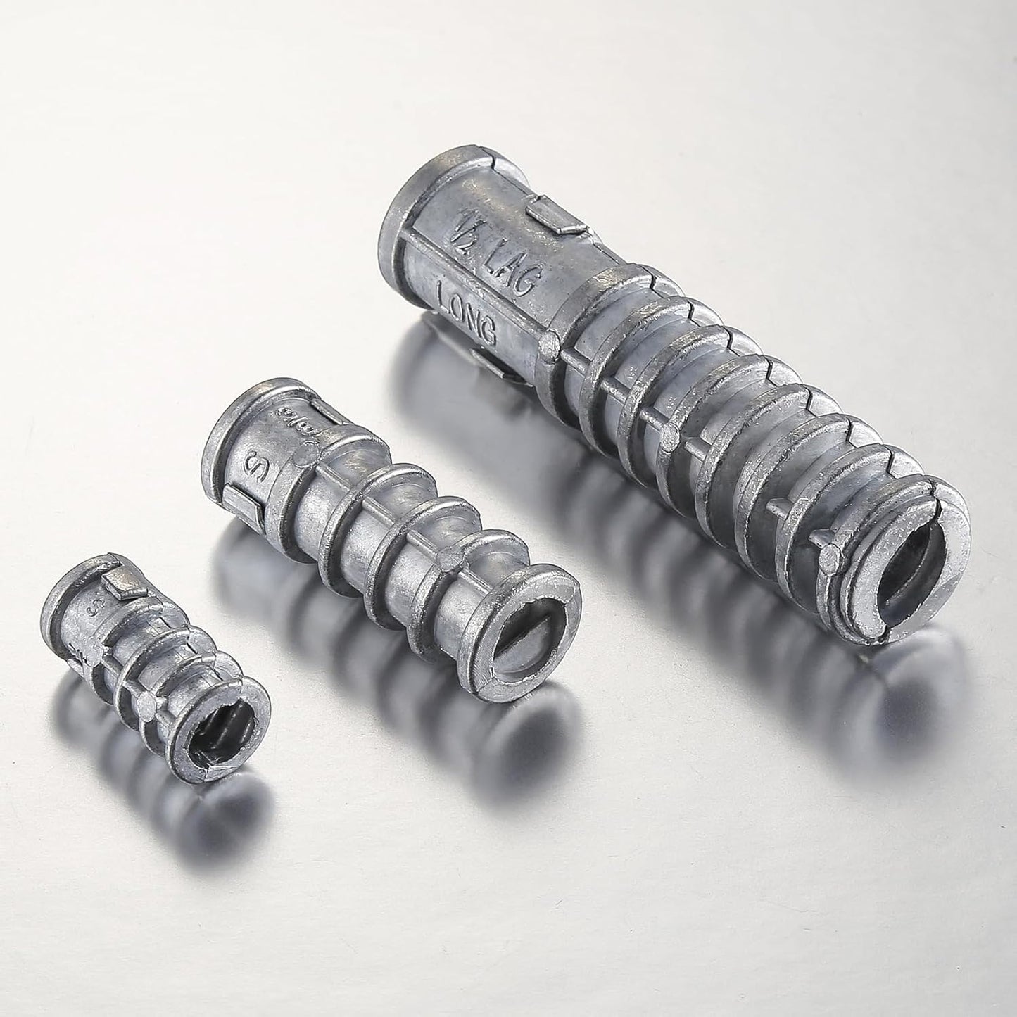 Wensilon(30pcs) 3/8 * 1-3/4 Lag Shield Anchor Long Zinc Alloy Bolts Concrete Anchors, Zinc Alloy Masonry Anchors Hole