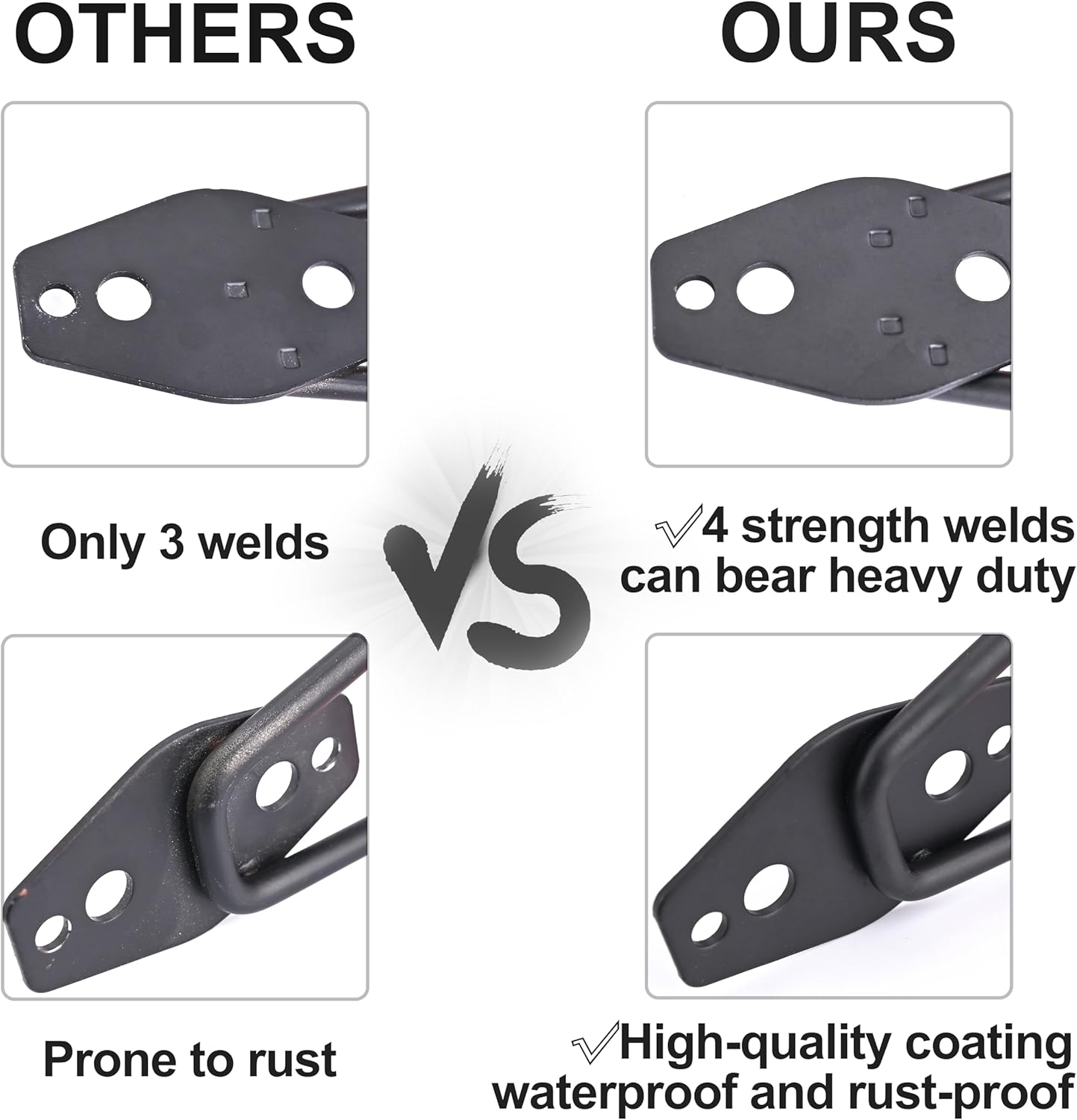 QUELIEN 3 Pack Garage Wall Hooks – 2.5in Heavy-Duty Cord Organizers for Garage Storage, Hose Holder, and Organization – Durable, Space-Saving Design for Home, Garage, and Workshop Use