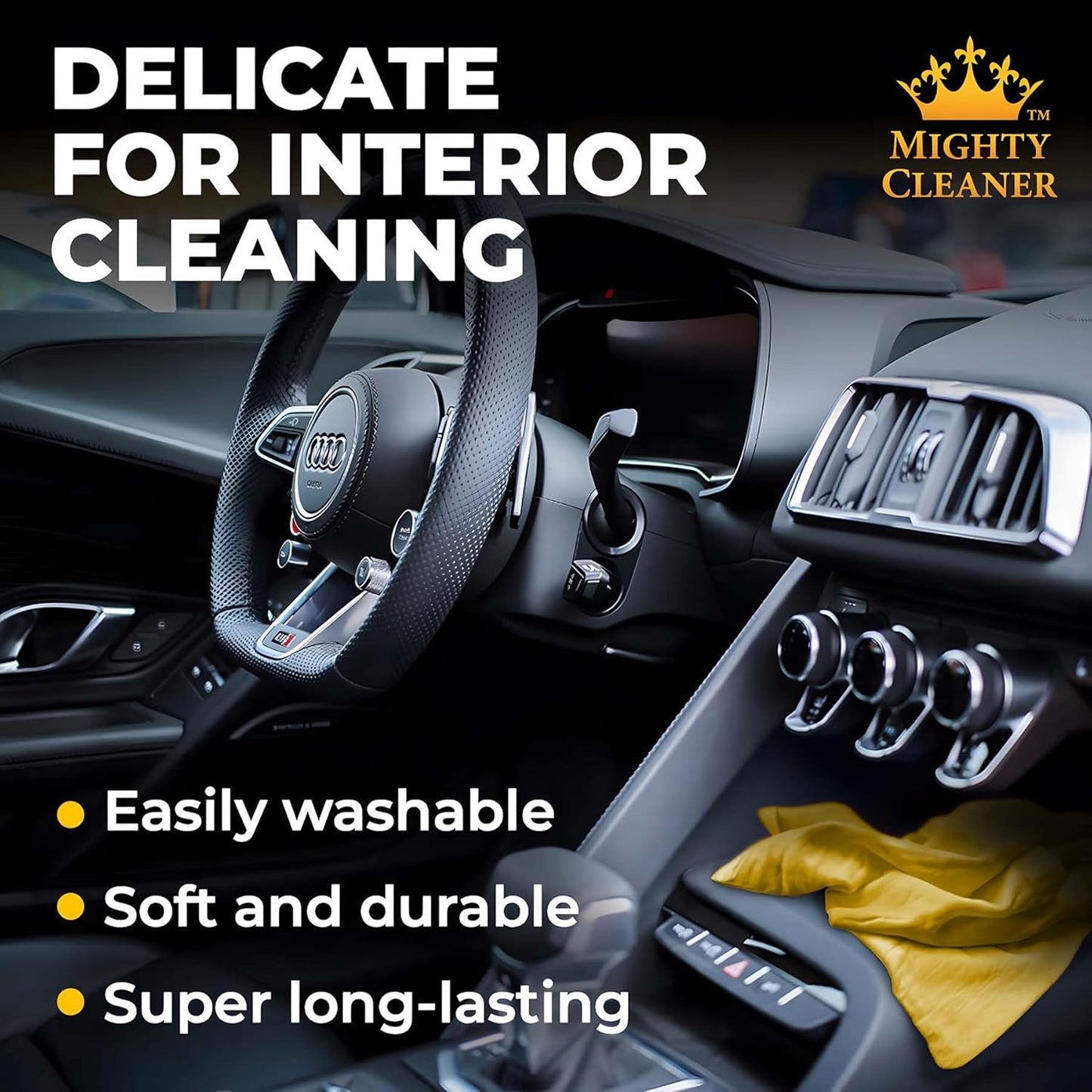 Premium 2pk +1 Free Shammy Cloth for Car Drying (26"x17") - Super Absorbent Chamois Towel - Reusable & Scratch-Free Shammy - Soft Drying Towels