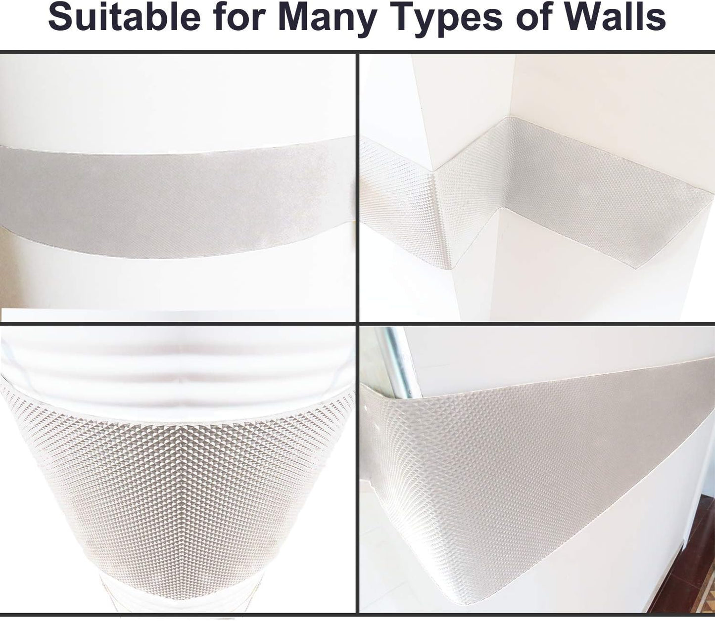 Ampulla Water Resistance Garage Wall Protector, Designed in German (1/4" Thickness White)