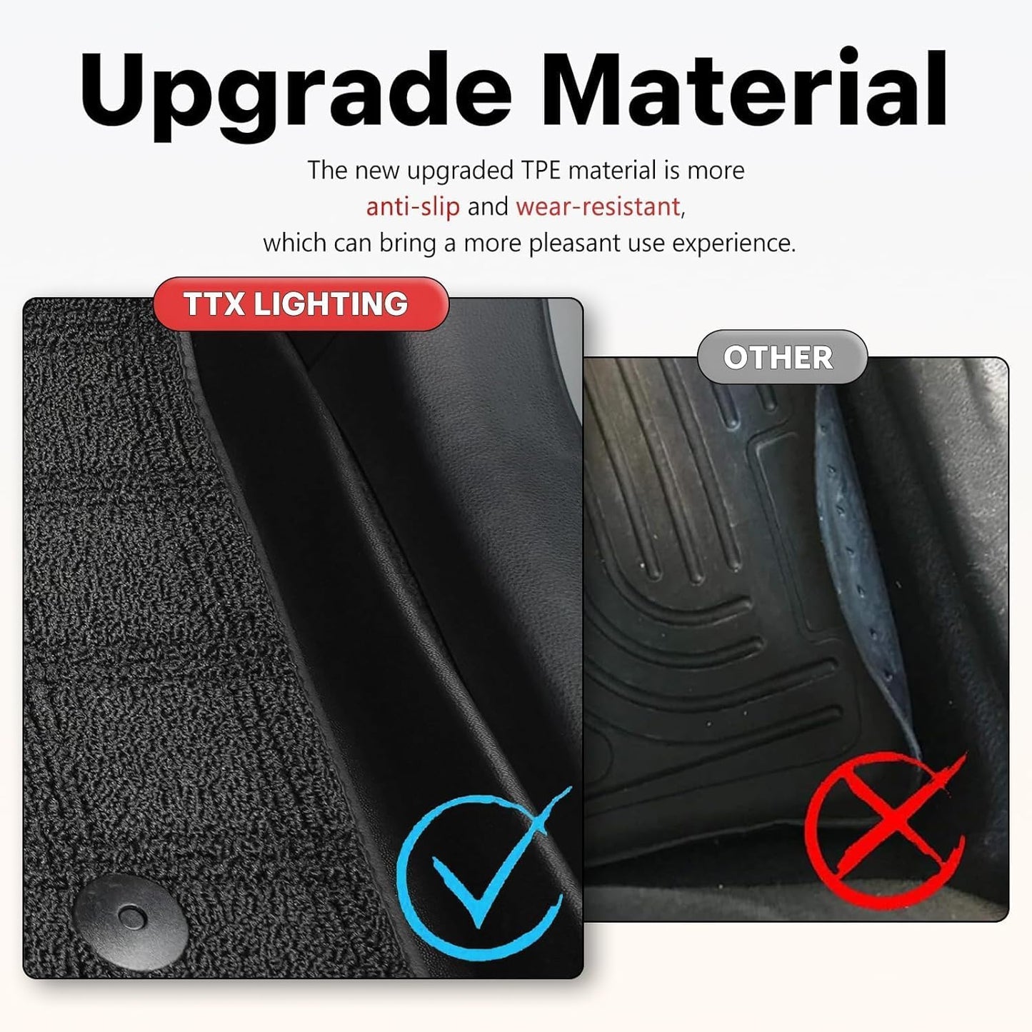 TPE Floor Mats & Carpet Mats Fit for HRV: 2016-2021 2022 Honda HRV Double Floor Mats All Weather Durable TPE Anti-Slip Car Floor Liner Waterproof Custom Fit Front and Rear Row Liner Car Mats HRV