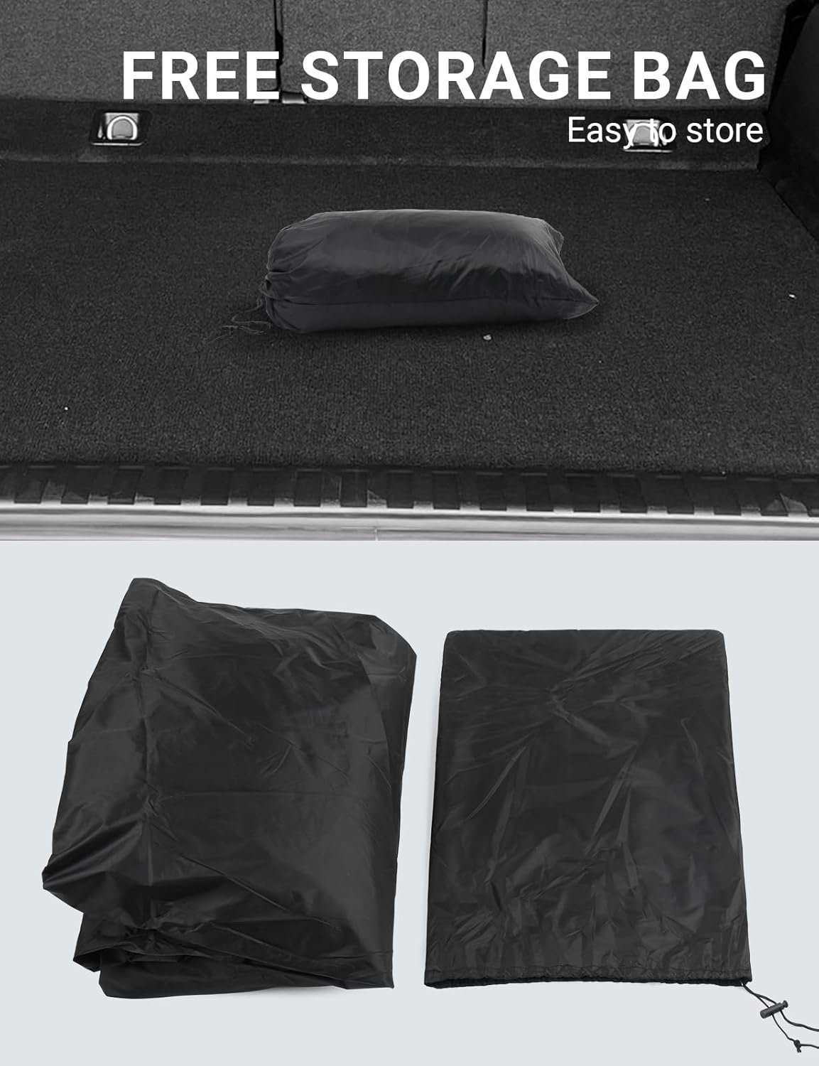 Proadsy 6 Layers Car Cover Custom Fit for Jeep Wrangler 4 Door JK JL YJ TJ 2018-2024 2025 Windproof All Weather Waterproof Sun Rain UV Dust Snow Protection Outdoor Covers