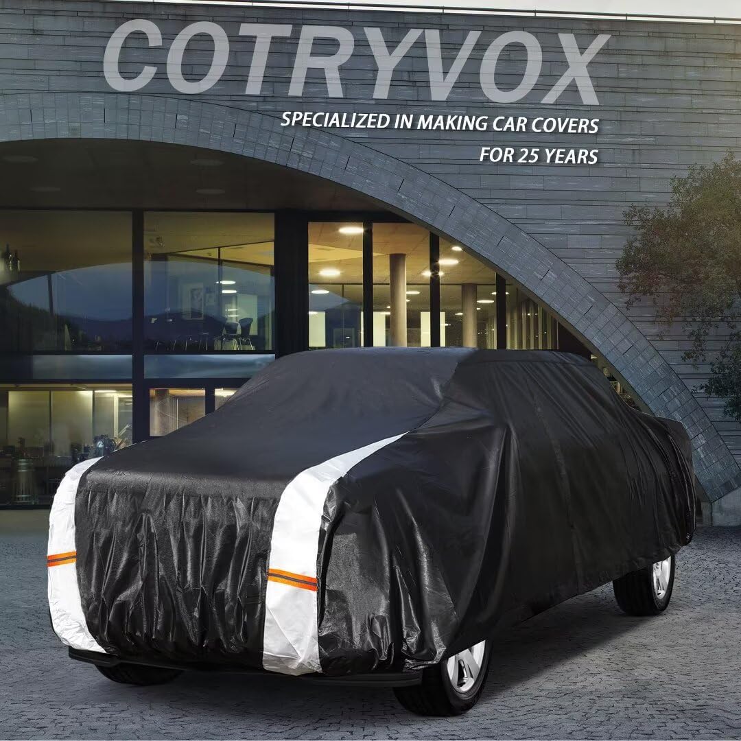 Colorado Truck Cover Custom Fit 2003-2025 Extended/Crew Cab SB (5'-6.1') with Door Zipper, 12 Layers Full Exterior Pickup Truck Cover Waterproof All Weather, Wind Dust Sun and UV Protector.