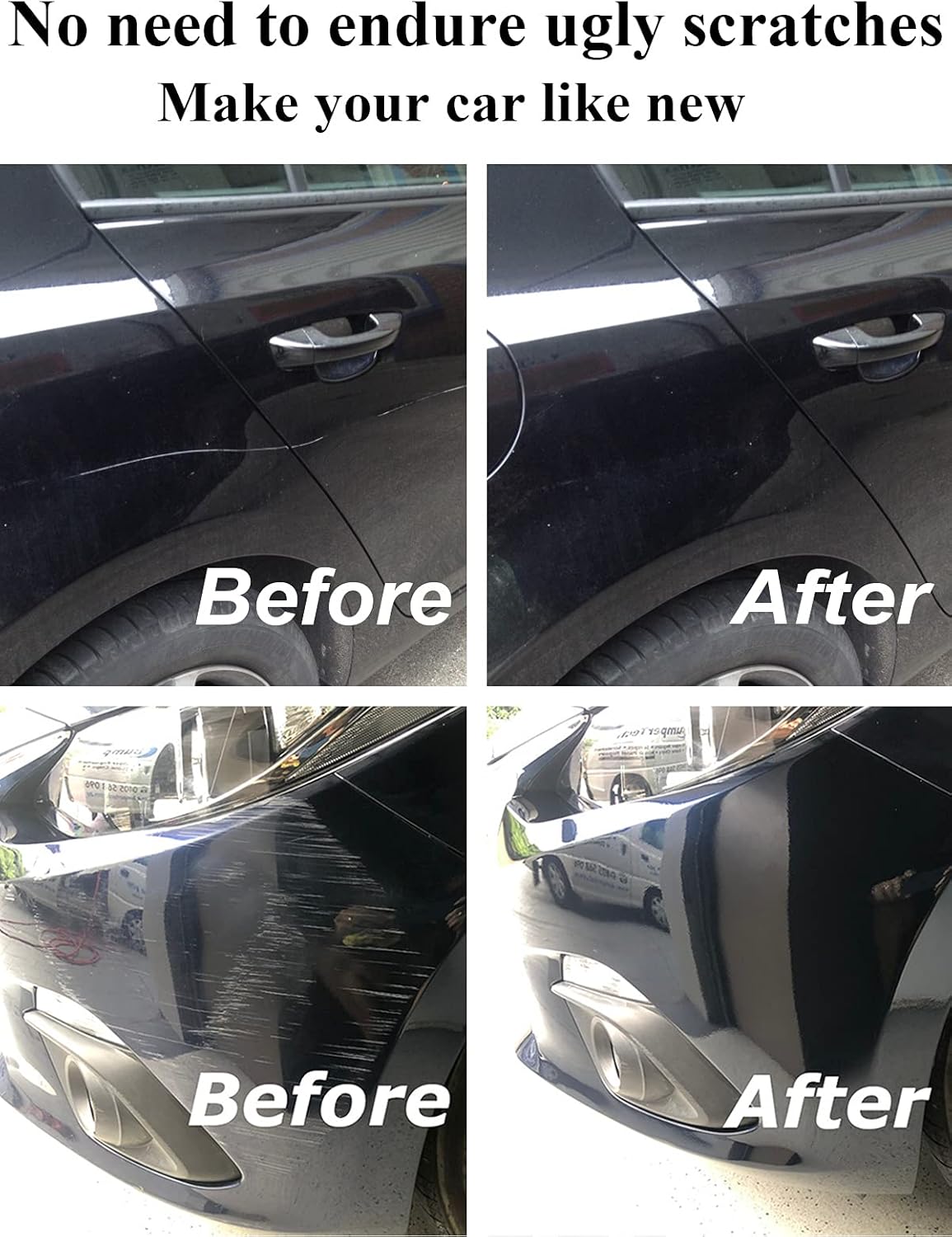 SYOAUTO Crystal Black Pearl NH731P Touch Up Paint Fit for Honda Auto Touch up Paint Scratch Repair Pen Brush and Tip 2 in 1 Crystal Black Pearl