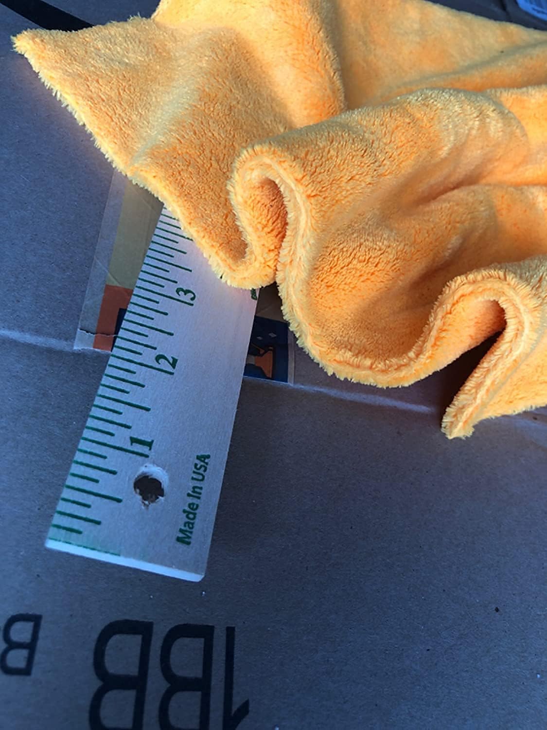 Plush Edgeless Microfiber Towel for Car, Soft Drying Wash Detailing Buffing Polishing Towel, 500 GSM 6PACK 16 x 16inches (Black, 6Pack)