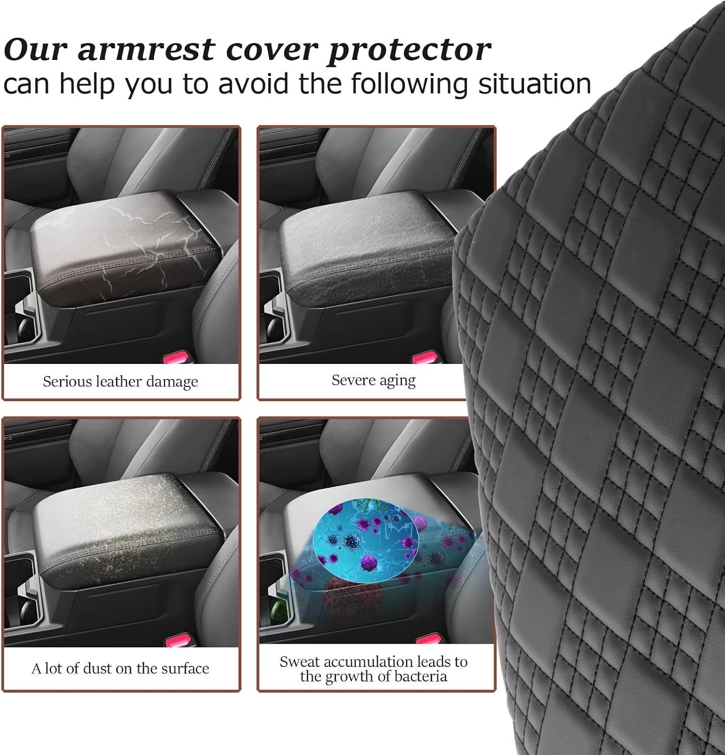 SKTU 2025 2026 4Runner Armrest Cover for 2025 2026 Toyota 4Runner Center Console Cover Toyota 4Runner 2025 2026 Accessories 2025 2026 4Runner Center Console Cushion