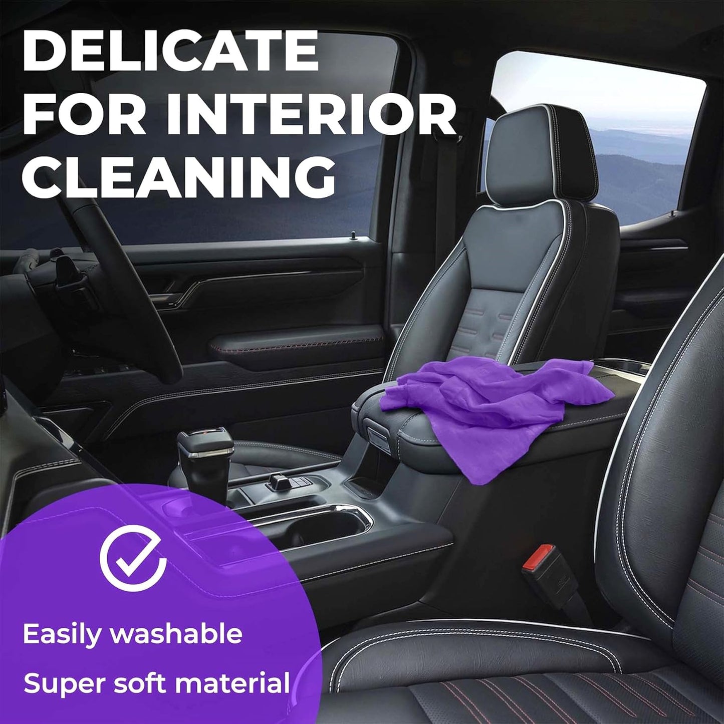 Premium XL Shammy Towel for Car - 34”x25” - Super Absorbent Chamois Cloth - Spots & Scratch-Free - Reusable Car Drying Towel