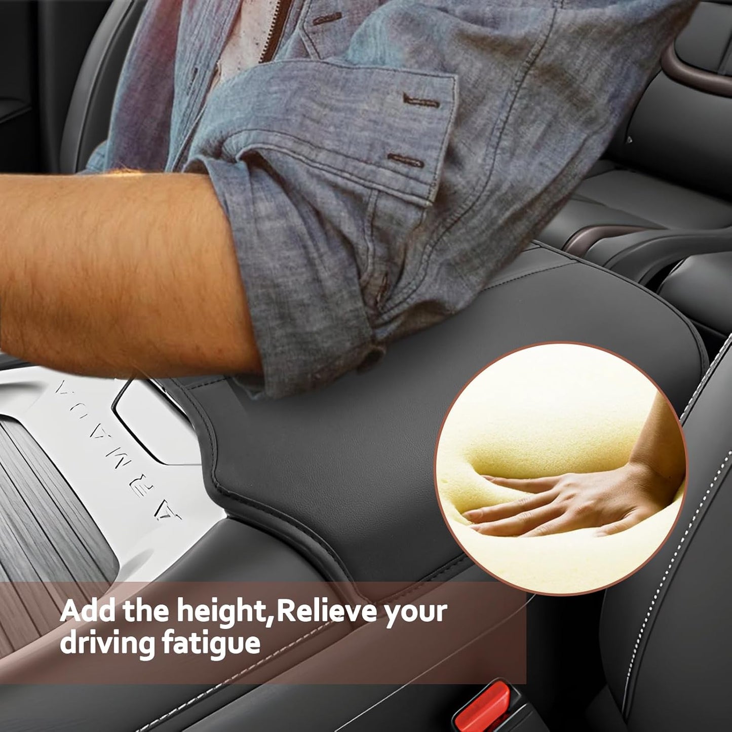 SKTU for 2025 Nissan Armada Accessories Armrest Cover for 2025+ Nissan Armada Center Console Cover Nissan Armada 2025 Accessories 2025 Armada Center Console Cushion Pad