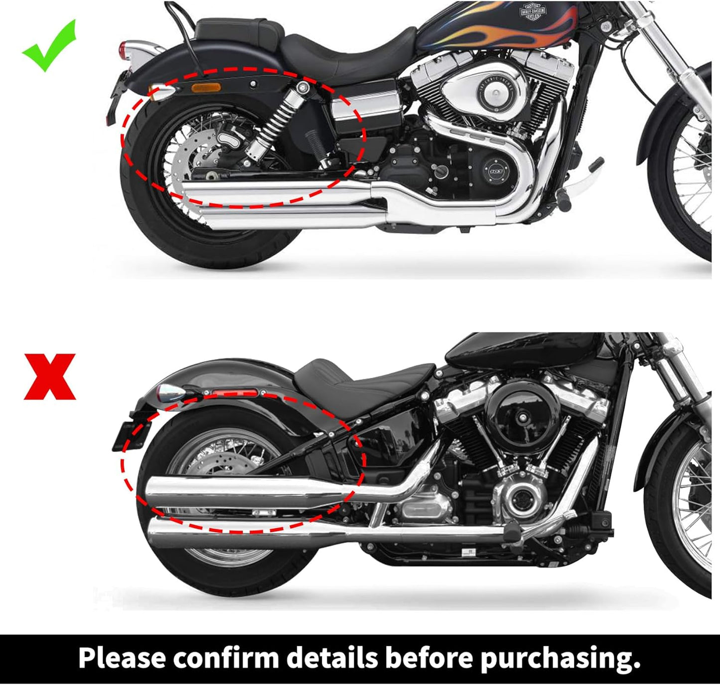 XFMT Motorcycle Hard Saddle bags Trunk W/Conversion Bracket Mount Kit Fit For Harley Softail Heritage Classic Deluxe 1984-2017