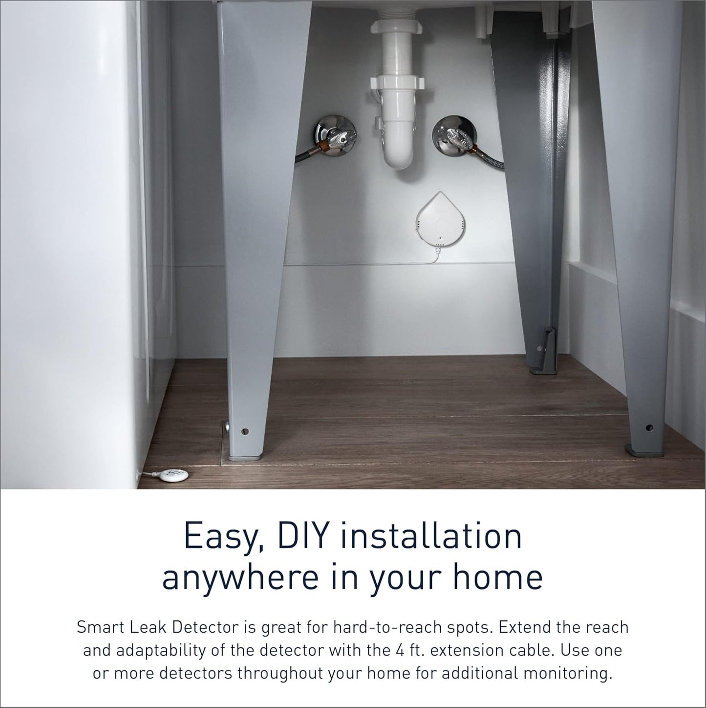 Moen Flo Smart Water Leak Detector, White, 4-Pack 920-005