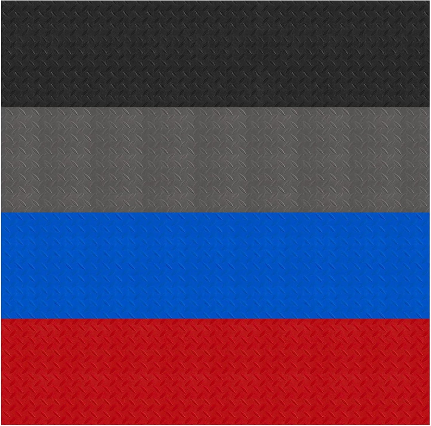 Boshen 5Ft x 12Ft Garage Floor Mat 2.5mm Thickened Rubber Flooring Roll 60sqft Diamond Plate PVC Rubber Trailer Mat Non-Slip Floor Protector Mat for Garage Warehouse Basement Trailer - Grey