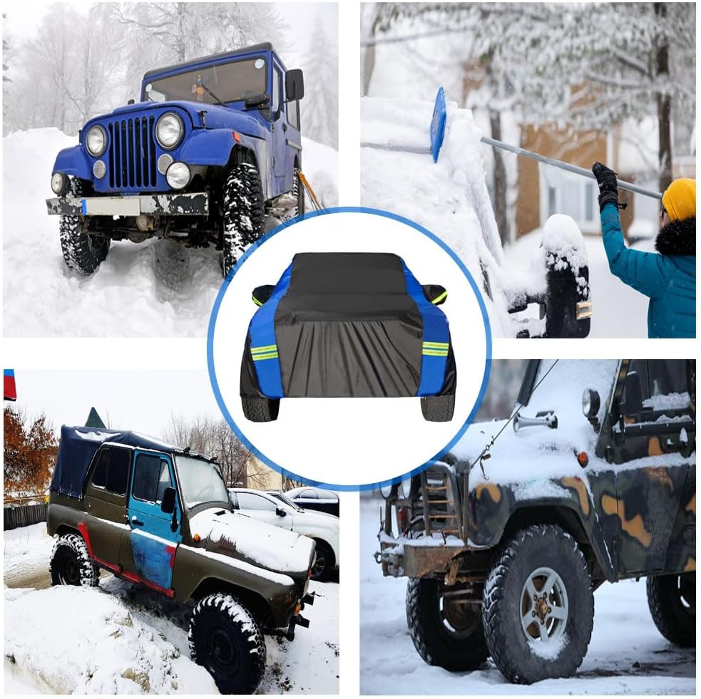 Avecrew All Weather Truck Cover - Waterproof, Rain, Snow, UV & Dust Protection (210"-230")