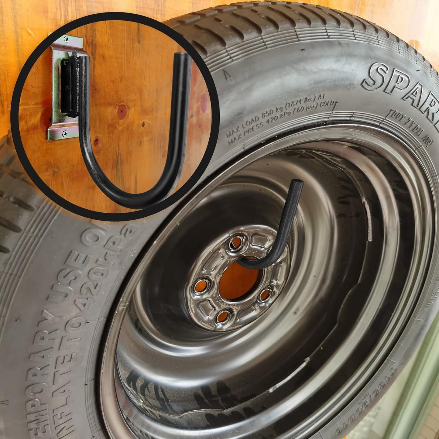 10PCS Heavy Duty E Track J Hooks,Large Steel 5" J Hook E Track Accessories for Enclosed Trailer,Workshop & Garage,Maximum Load 1400 Pounds(1/2" Diameter Solid Steel)