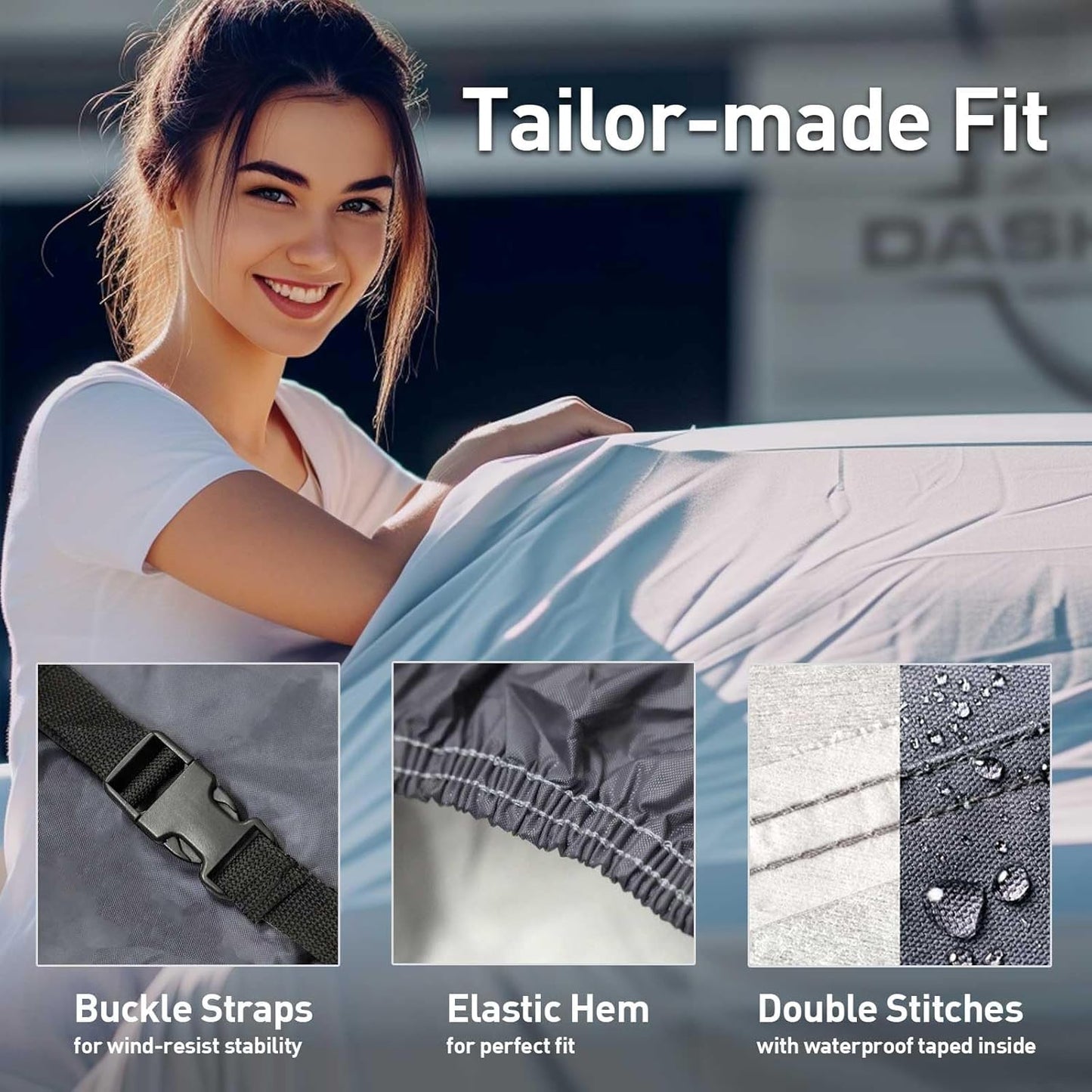DaShield Ultimum Series Cadillac Series 60 Special Fleetwood 1941-1947 All Weather Protection Semi Custom Fit Dust, Sun, Snow, Rain Protection Indoor Outdoor