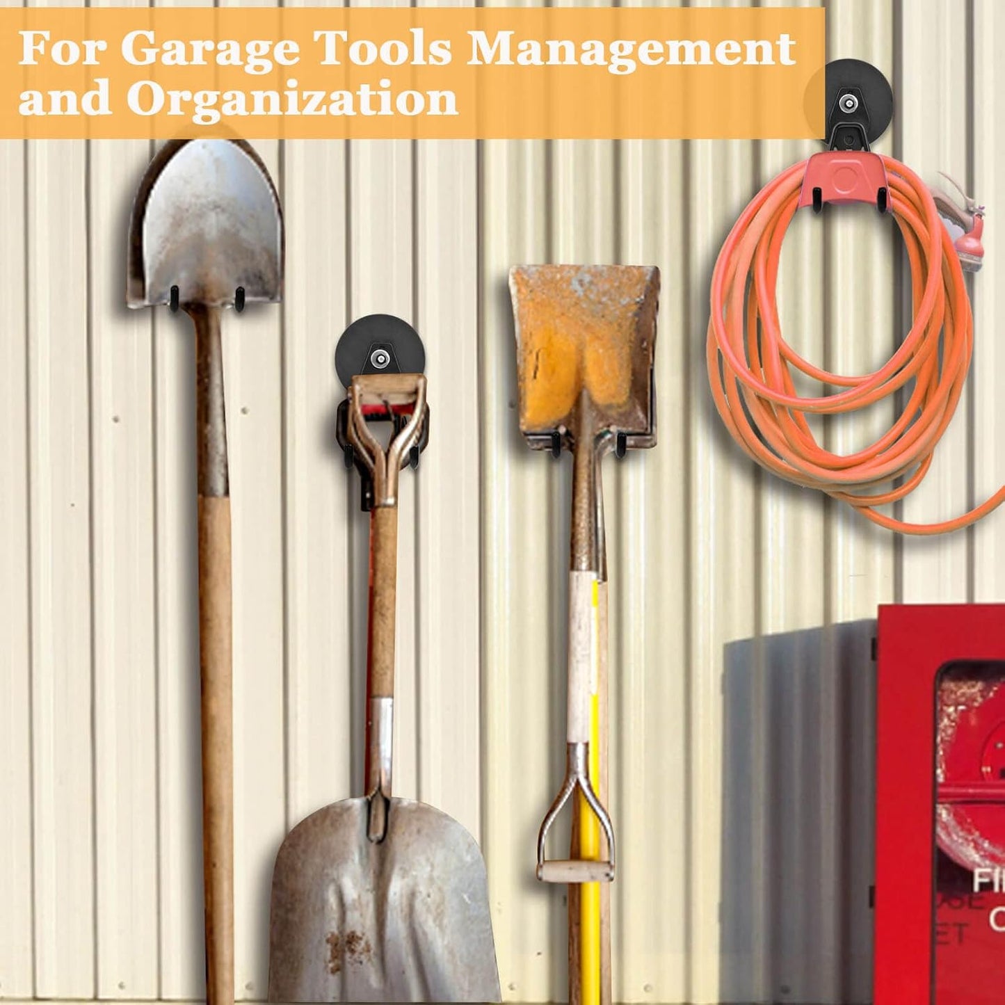 Strong Magnetic Hooks Heavy Duty, 2.59" Garage Magnet Hooks with Anti-Slip Coating for Hanging, Industrial Strength Utility Magnets Hooks, for Metal Cabinets, Cordless Drills, Cruise Cabin, Pack of 2