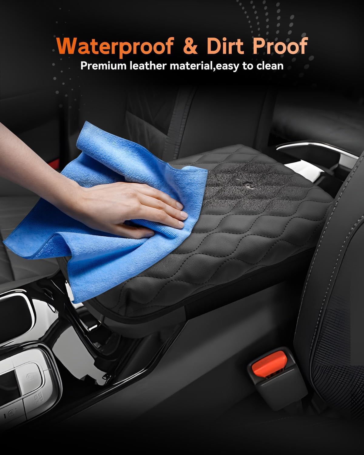 CDEFG for Kia Telluride 2020-2025 Center Console Cover Armrest Box Cover for 2021 2022 2023 2024 2025 Telluride (LX, S, EX, SX, SX Prestige) Accessories Console Arm Rest Protector