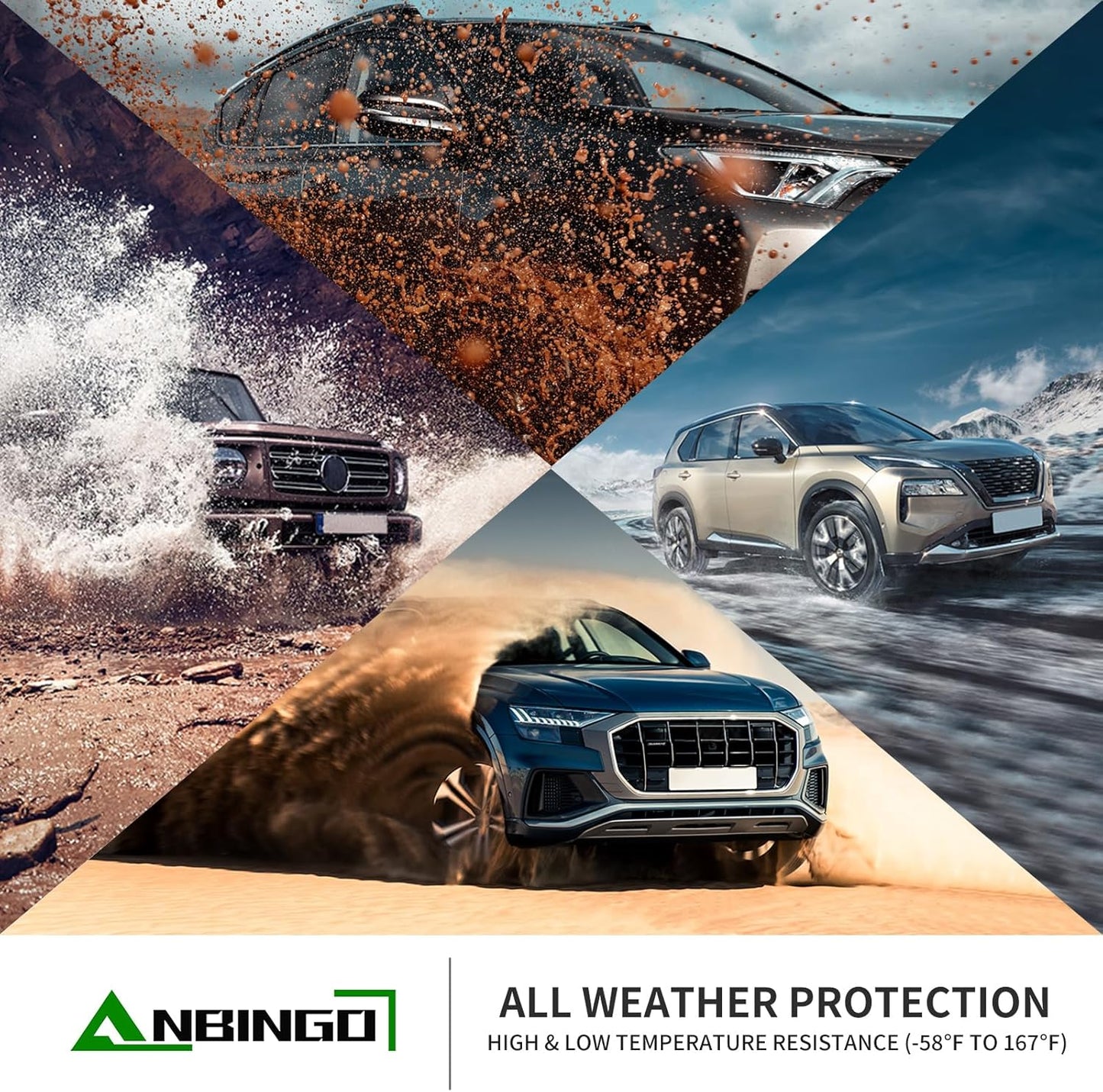 ANBINGO®Floor Mats Fit for Mini Cooper Countryman S/JCW (NO SE) 2025 & Cargo Liners All Weather Rugs for Mini Countryman TPE Car Mats for Cooper Countryman Rubber Trunk Carpet for Countryman