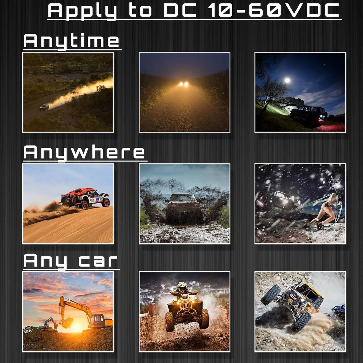 7 Inch Round LED Off Road Driving Lights with Wiring Harness DT Plug, 120W 12000lm LED Light Pods Trucks Tractor LEDs Work Lights, Offroad Auxiliary Driving Fog Light Snowmobile Golf Cart ATV UTV RV