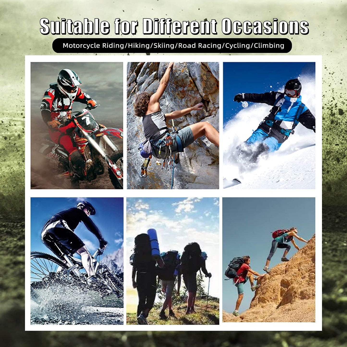 Motorcycle Gloves for Men and Women Full Finger Touchscreen Mountain Dirt Bike Gloves for Powersports BMX ATV MTB Driving Motocross Cycling Gloves(XXL, Red)