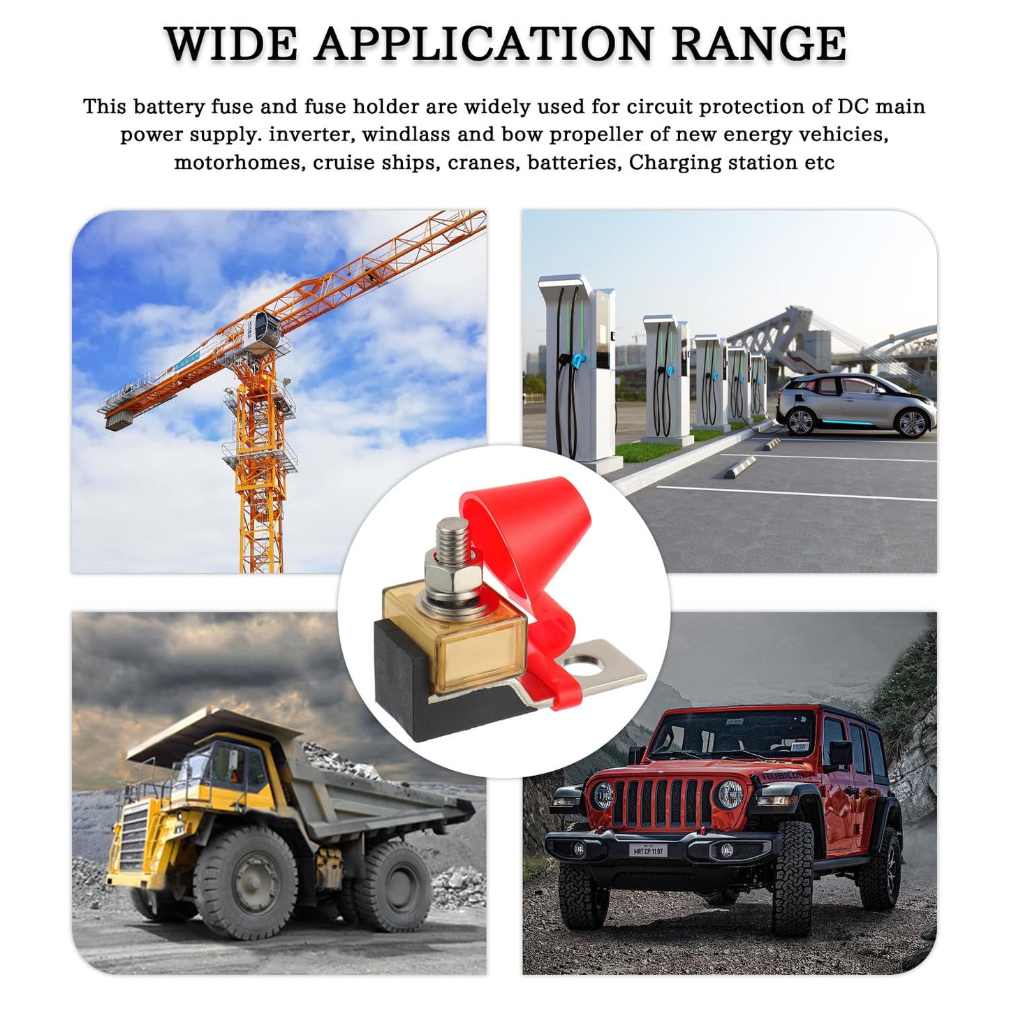 MRBF Terminal Fuse Block 150 AMP Marine Rated Battery Fuse 58V DC Max IP66 Waterproof Fuse Holder 150A