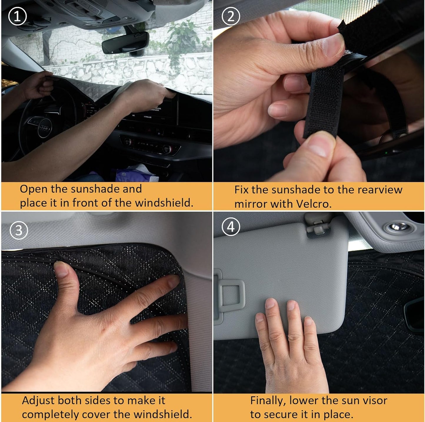 Car Windshield Sun Shade 5 Layers Thick for Mazda CX-30 SUV 2019-2024 2025 - Front Window Sunshade Sun Visor Accessories - Protector for CX30 Vehicle Reflect UV Sun and Heat