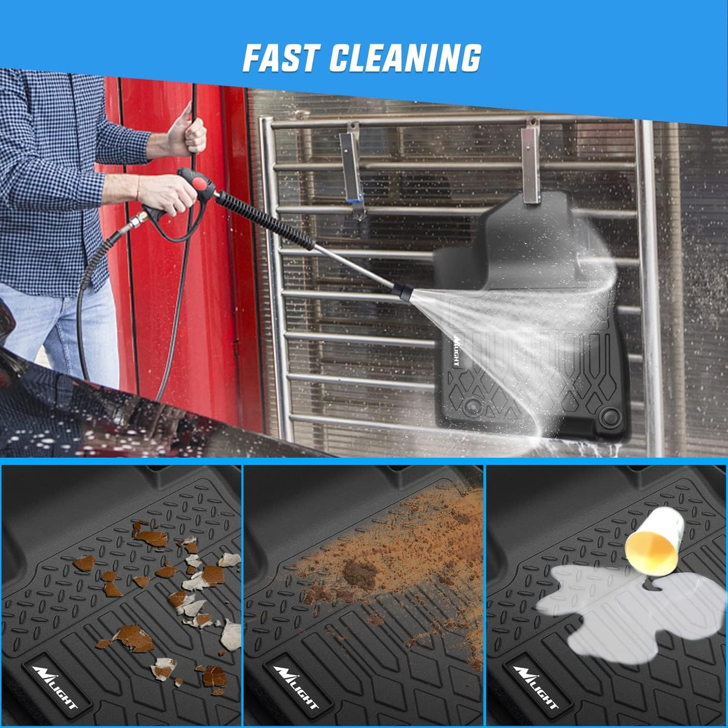 Nilight TPE Floor Mats for 2022 2023 2024 2025 Hyundai Tucson,All Weather Custom Fit Heavy Duty Floor Liners