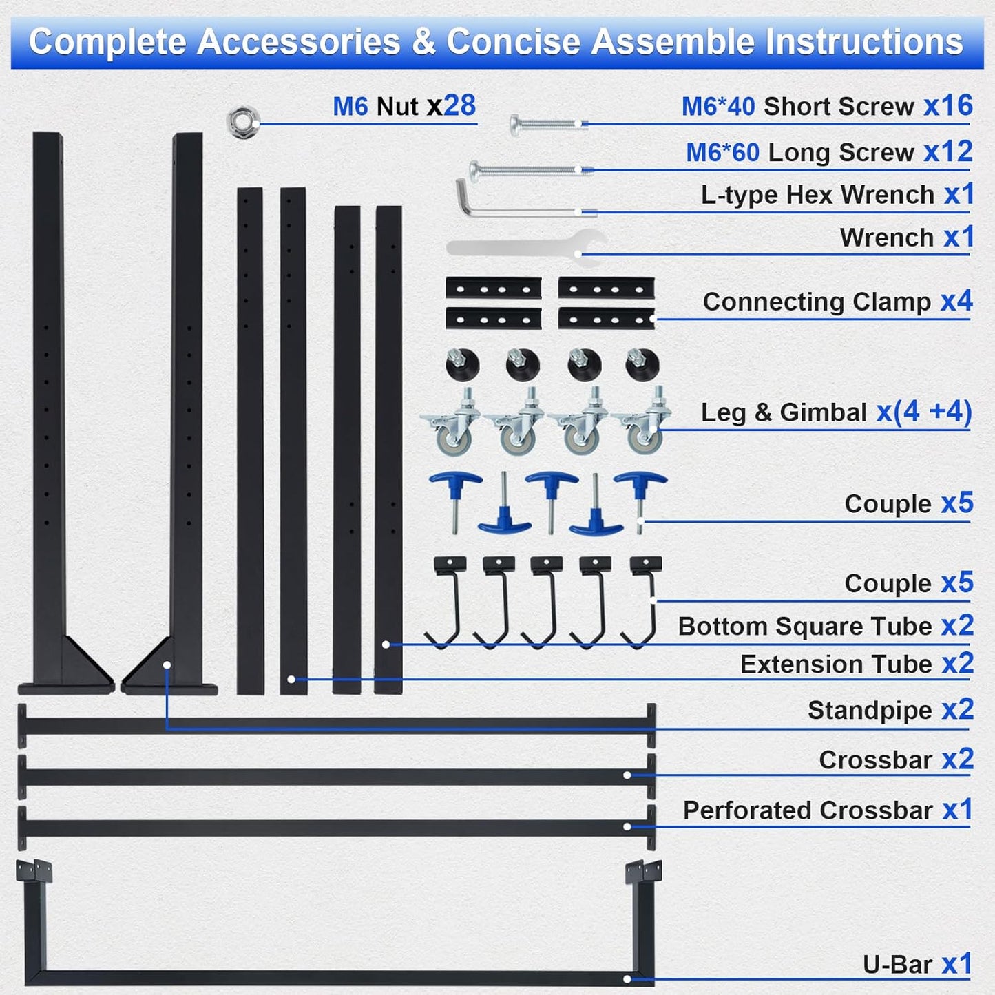 Freestanding Bike Storage Rack, Hold Up to 5 Bikes Sturdy Steel Bicycle Rack, Bike Storage Racks for Garage Organizer, Indoor and Outdoor Bike Storage Rack
