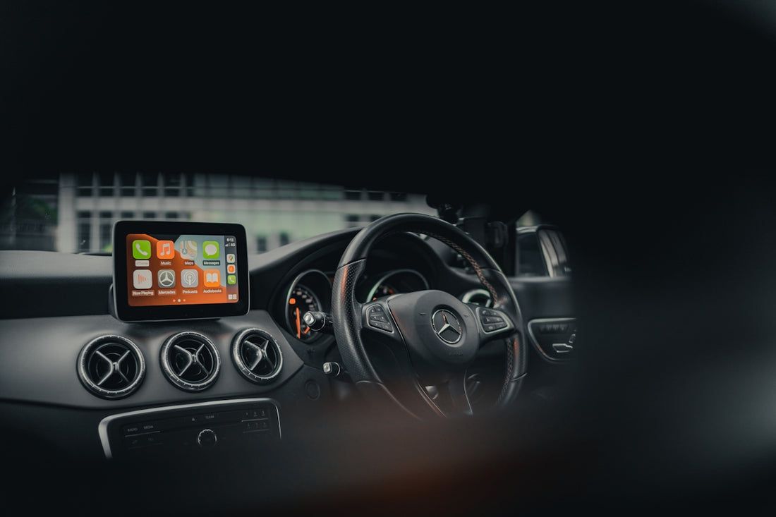 black and silver car steering wheel
