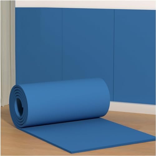 Self-Adhesive Garage Wall Protectors - Grey Rubber Foam Guards for Studio & Gym, 39.3x39.3in (100x100cm) - Wall Protection & Damage Prevention